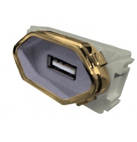 Modulo USB 2a - Novara Prata Gold